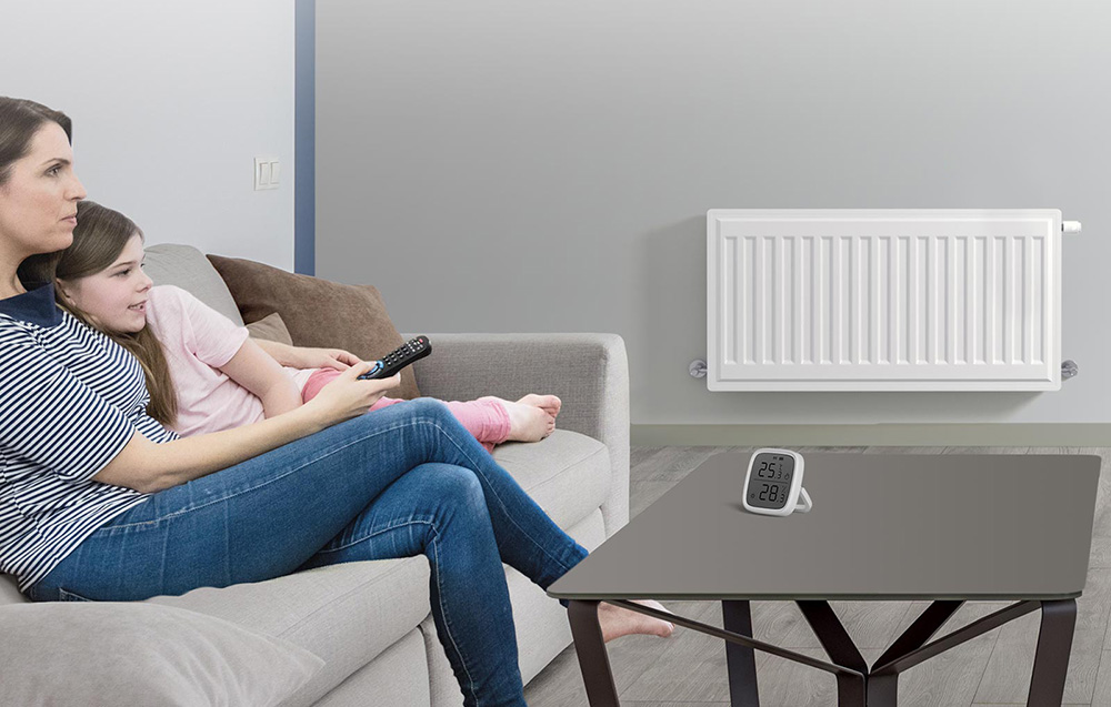 Sonoff Cap termostatic, inteligent, Sonoff TRVZB, Zigbee 3.0, Control prin aplicatie, Afisaj LCD, Alb